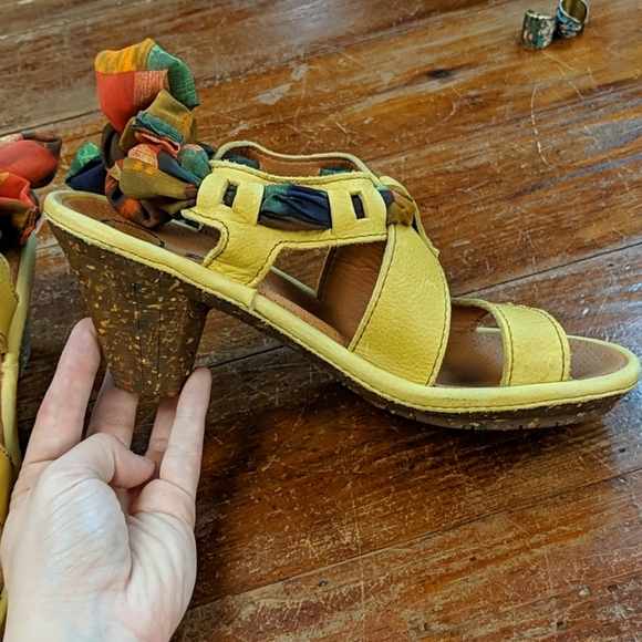 Art Grain-Fantasy Rubber Heel Shoe Size 40 - Picture 3 of 9